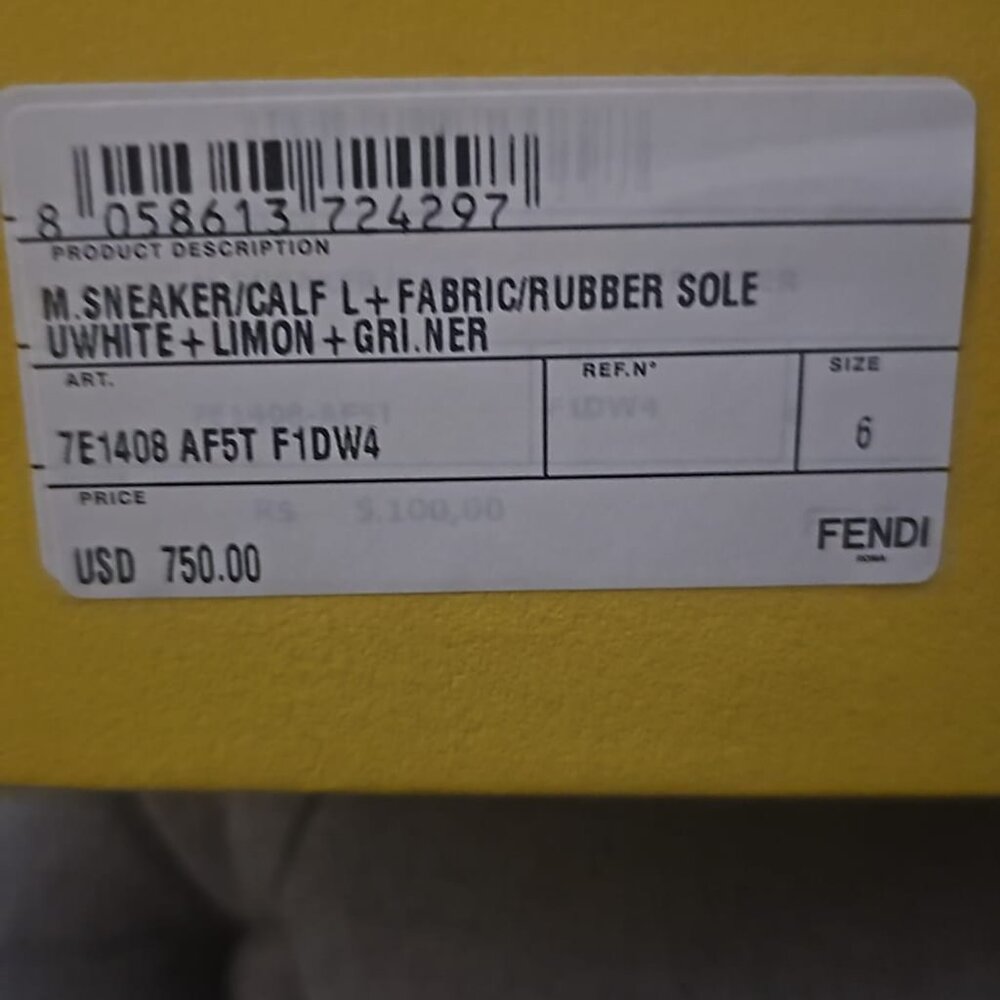 Brand new Men Fendi Authentic low cut sneakers